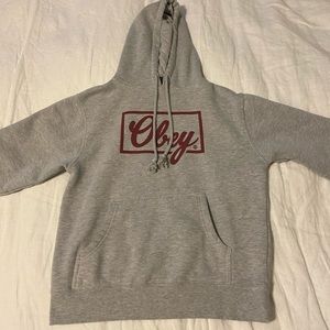 obey gray hoodie
